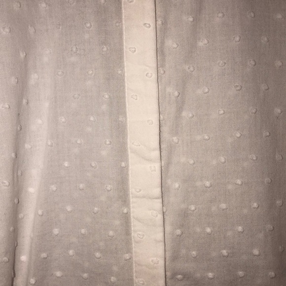 EUC C•L•C Brand White dotted Swiss 3/4 sleeve - Picture 7 of 7